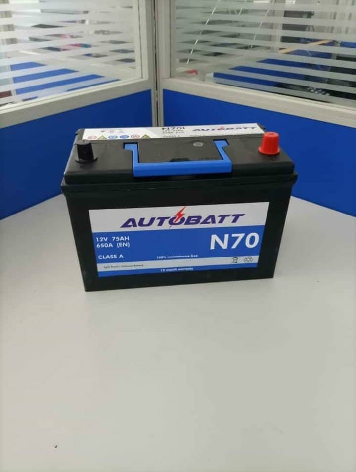 AUTOBATT N70L – RELIABLE MAINTENANCE-FREE BATTERY FOR PETROL & DIESEL VEHICLES
